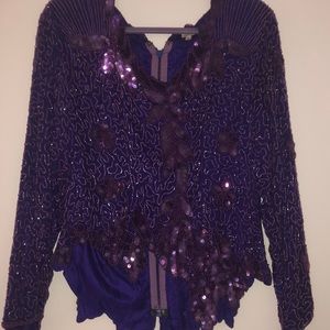 Vintage sequin top